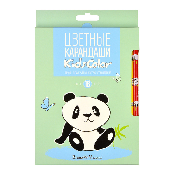 Карандаши 18 цв. "KidsColor" 6 видов