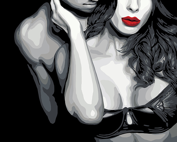 Картина по номерам 50*40 "Тайна для двоих" "ФРЕЯ"