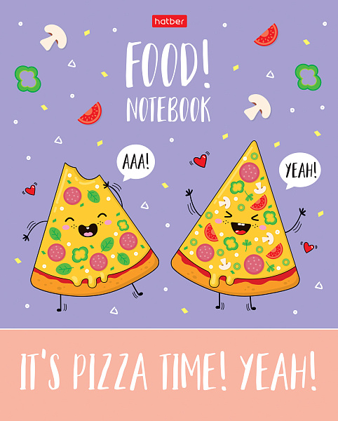 Тетрадь 40 л. кл. "Food party" 65г/кв.м