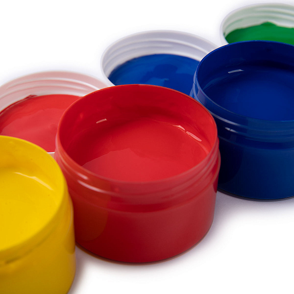 Краска пальчиковая "Лео"   "Расти"   набор      4 цв. х  70 г .