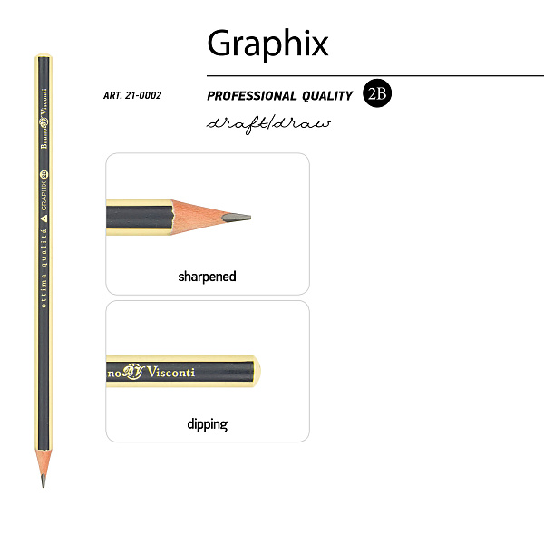 Карандаш ч/г "Graphix" HB 
