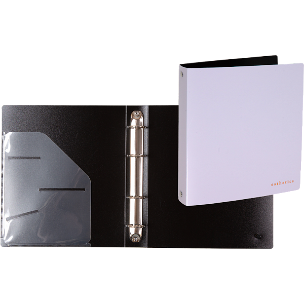 Папка 4 кольца "deVENTE. Esthetics" A5 (200x225x35 мм) Ø 30 мм, полипропилен 1000 мкм, лавандово-пепельная, фактура "soft-touch" для бумажных блоков и вкладышей, внутренний карман 160 мкм, индивидуальная упаковка, 