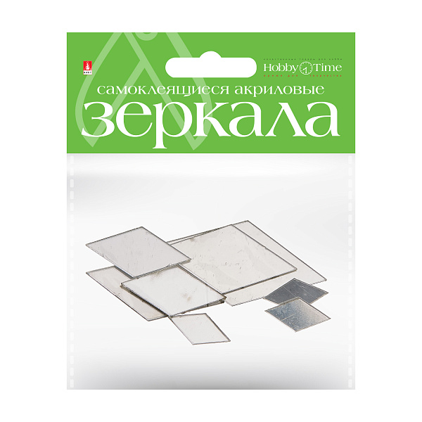 Зеркала для декорирования самоклеящиеся (АКРИЛ), 8 шт. НАБОР №12 "РОМБЫ"