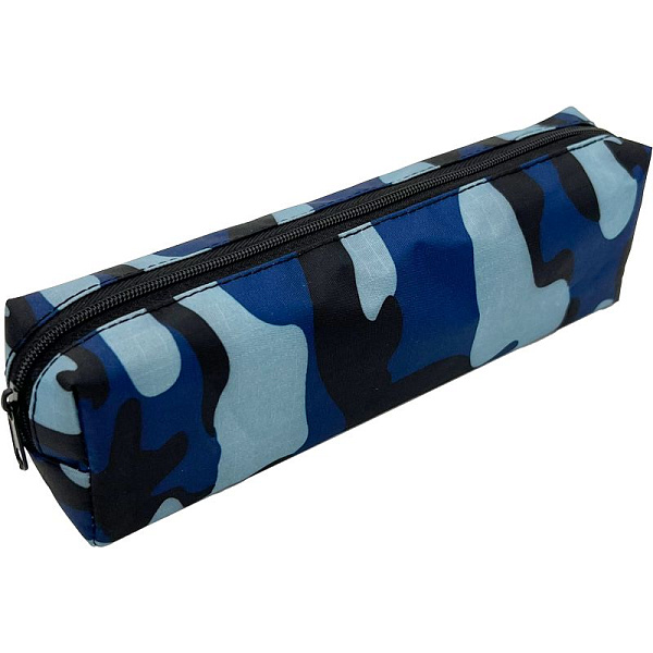 Пенал "Attomex. Military" 20x7x3,5 см, прямоугольный для 50 предметов, на молнии, текстильный с рисунком, ассорти 3 дизайна
