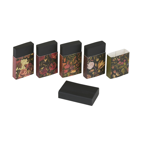 Ластик "Flora.Black night" СУПЕРМЯГКИЙ, черный