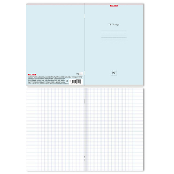 Тетрадь А4 96 л. кл. ErichKrause "Классика Pastel"  MIX-PACK