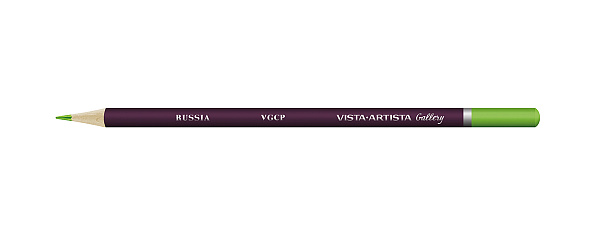 Карандаш цветной художественный "VISTA-ARTISTA" "Gallery"  заточенный 612 Зеленый (Green)