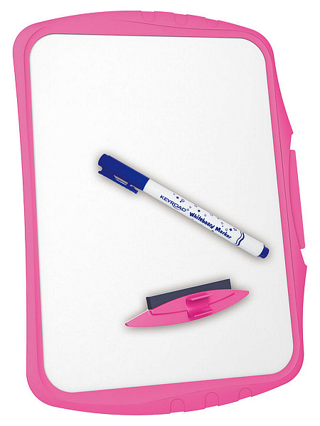 Набор KEYROAD: белая маркерная доска 29X20.5X0.4см, маркер, губка, ассорти, европодвес