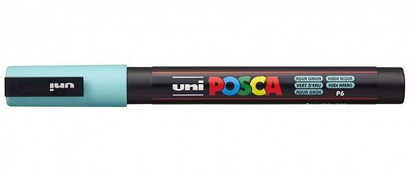Маркер акрил. POSCA PC-3M морская волна, 0.9 - 1.3 мм,пулевидный наконечник