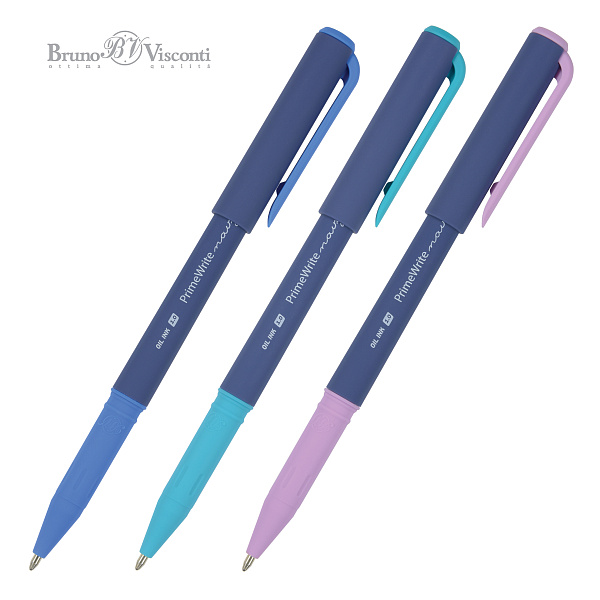 РУЧКА "PrimeWrite. Basic. Navy" С ЧЕРНИЛАМИ НА МАСЛЯНОЙ ОСНОВЕ, 1.0 ММ, СИНЯЯ (10702070/061021/0321661,КИТАЙ)