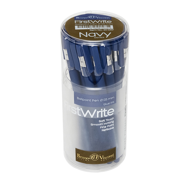Ручка шариковая 0,5 мм "FirstWrite.NAVY" СИНЯЯ