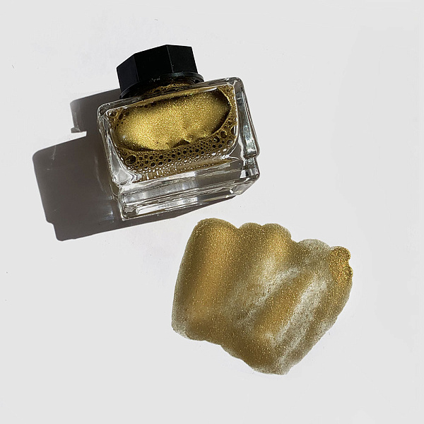 Тушь для рисования и каллиграфии 15 мл "Малевичъ" Золото металлик