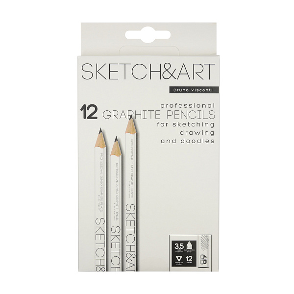 Карандаш ч/г "Sketch&Art. Jumbo" 6В, 3,5 MM