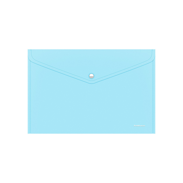 Папка-конверт на кнопке пластиковая ErichKrause® Diagonal Pastel, A4, непрозрачный, ассорти (в пакете по 24 шт.)