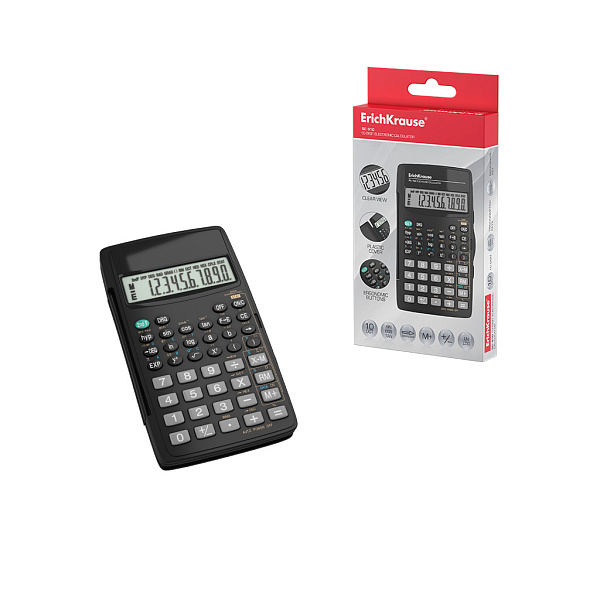 Калькулятор научный 10-разр., ErichKrause® SC-910 Classic, черный