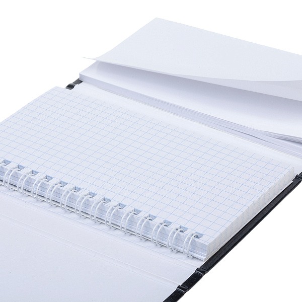 Записная книжка А6 80-50 л. на гребне "Мур-Мяу" с твердой обложкой с клапаном на резинке в индив.упак.