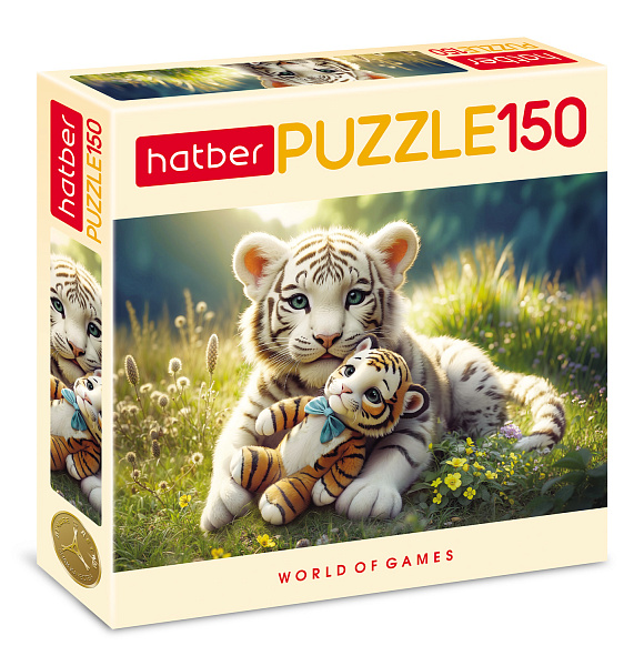 ПАЗЛЫ 150 эл. А4 330х220мм  -Милый тигренок-