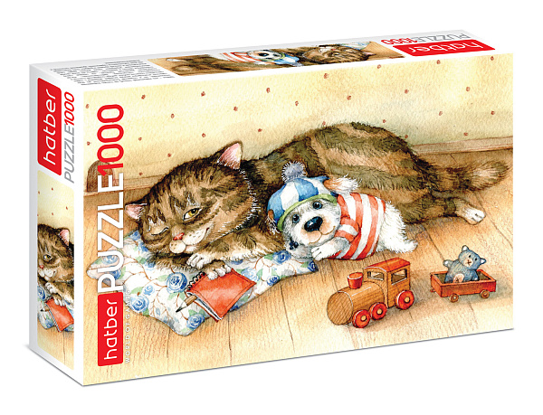 Пазлы 1000 эл. А2 450х680мм "Милые зверушки" 