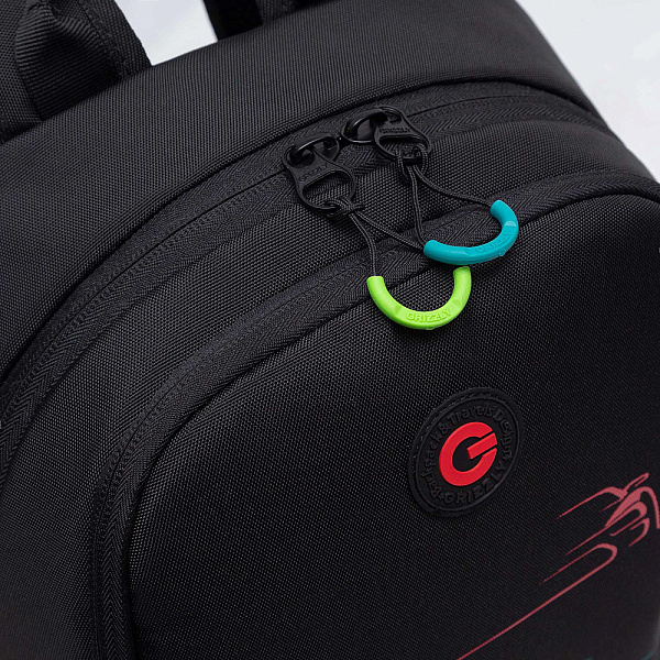 Рюкзак школьный (/1 черный-красный)