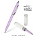 Ручка "SAN REMO" в тубуса круглой формы 1,0 ММ, СИНЯЯ (корпус сиреневый, футляр белый) 