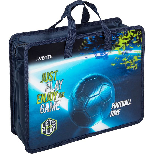 Папка для тетрадей, ИЗО и технологии "deVENTE. Football Time" A4 с ручками, с расширением 10 см, 