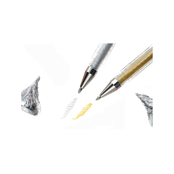 Ручка гелевая 0.8 мм Uni Signo NobleMetal UM-120NM СЕРЕБРО