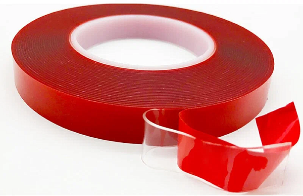 Клейкая лента двусторонняя, акриловая, 15мм*5м INDEX ПРОЗРАЧНАЯ (спайка 19шт)