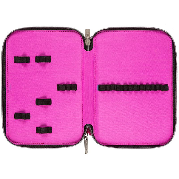 Пенал 2секц. д/дев. 210*140 "deVENTE. BFF" для 44 пр. прямоугол. плотный текстиль на молнии