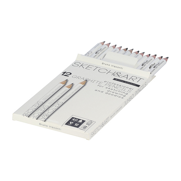 Карандаш ч/г "Sketch&Art. Jumbo" 8В, 4 MM 