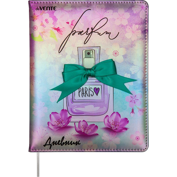Дневник 1-11 кл. 48 л. "deVENTE. Perfume" 80 г/м² бел.бум., искусств.кожа с поролоном твердая ,шелко