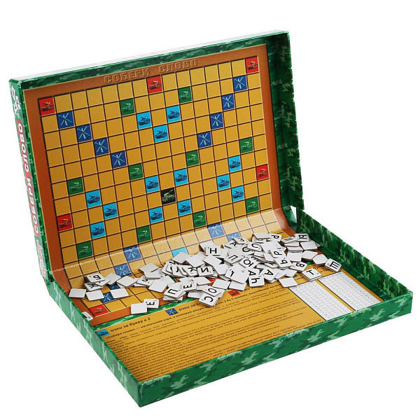 Игра настольная "Собери слово, танковый бой" Умные игры