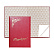 Папка адресная "Поздравляем" бумвинил А4 красная