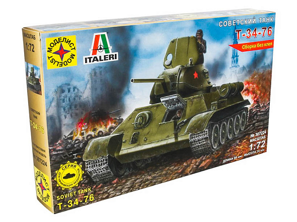 Сборная модель Советский танк Т-34-76  (1:72)
