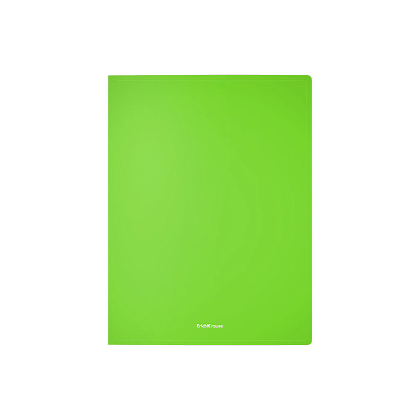 Папка с боковым зажимом ErichKrause Matt Neon, A4, пластиковая, ассорти (в пакете по 4 шт.)