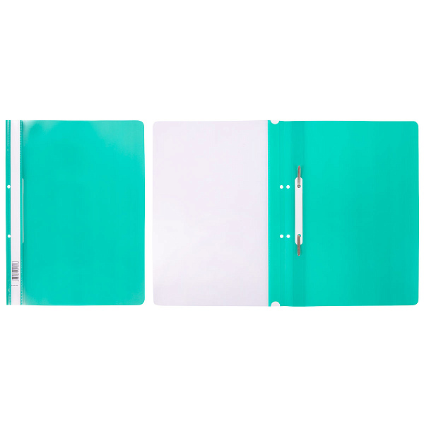 Скоросшиватель А4 с перфорацией 120/160 мкм песок зеленый "Expert Complete" Classic 