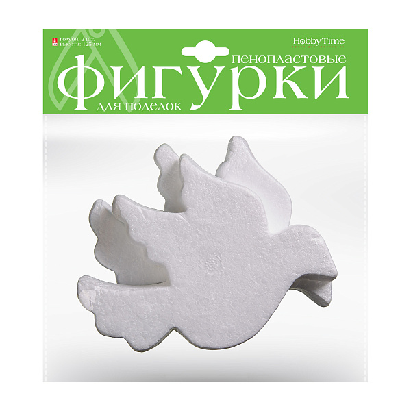 Пенопластовые фигурки "ГОЛУБИ", 125 ММ, 2 ШТ.