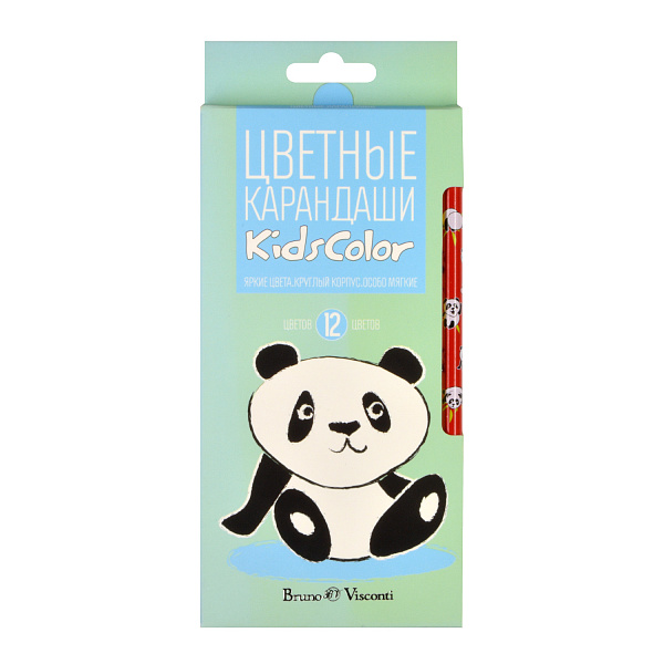 Карандаши 12 цв. "KidsColor", 6 видов