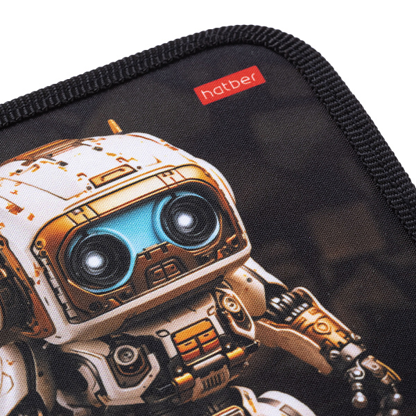 Пенал 1секц.+2ств. 200*140 Hatber "Робо" на молнии, ткань/картон в индив.упак.