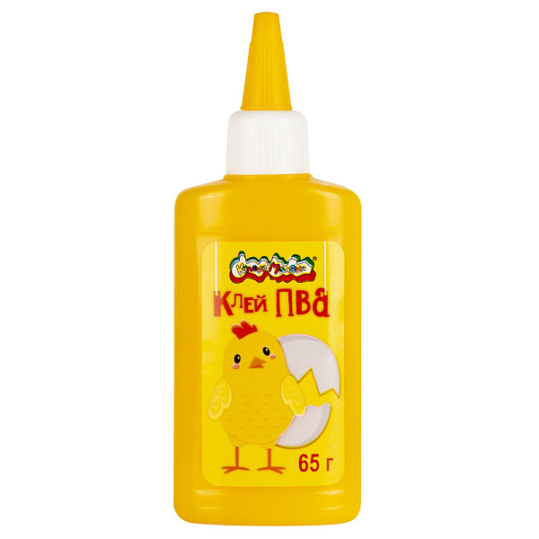 Клей ПВА 65 г. "Каляка-Маляка" с дозатор., универсальный