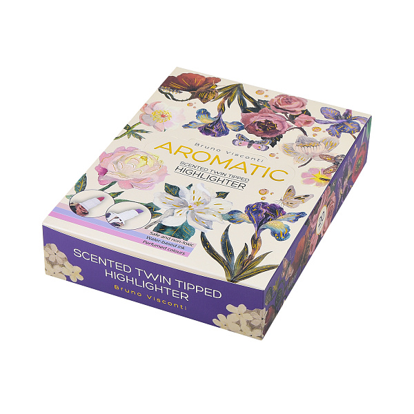 Маркер-текстовыделитель С ЗАПАХОМ "FLORA. ПИОНЫ", ПЕРСИКОВЫЙ