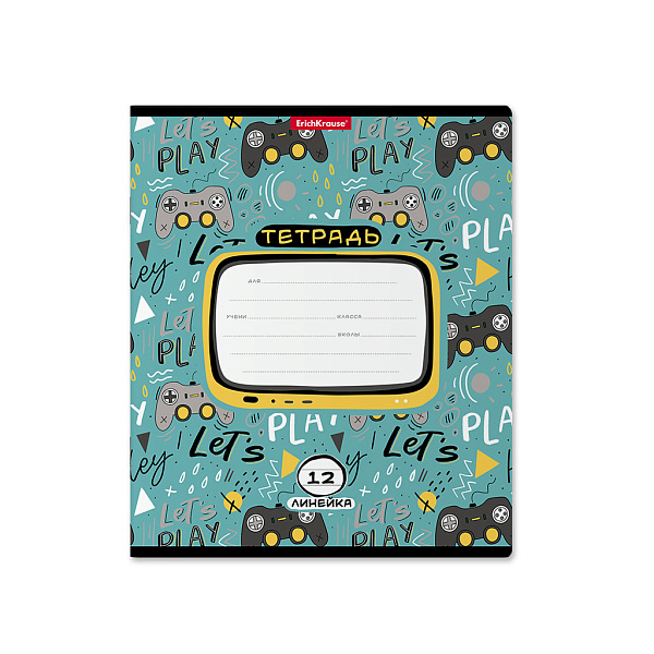 Тетрадь 12 л. лин. "Gamepad" MIX-PACK ErichKrause® 