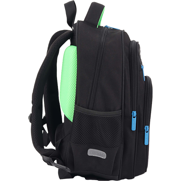 Рюкзак "deVENTE. Grade. Next Level Football" школьный жесткий 37x28x16 см (16 л) вес 700 г, плотный износостойкий полиэстер с водоотталкивающей пропиткой, 2 просторных отделения на молнии (одно отделение с разделителями для учебников, другое отделени
