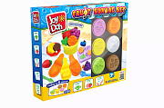 Масса для лепки Joy Doh, набор FRUIT SUNDAE SET - ФРУКТОВОЕ РАЗНООБРАЗИЕ, доп. пресс-формы, 18 аксессуаров, 6 баночек с тестом,  (6 x 28 г.), 1/12