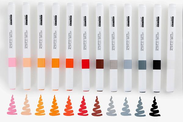Набор маркеров-кистей акриловых "SKETCH&ART" 36 ЦВ.