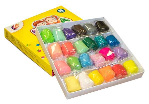 Тесто для лепки 24 цвета Луч