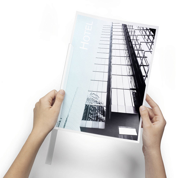 Скрепкошина SPINE BARS пластик, на 60 листов, А4, прозрачный, цена за 1 шт