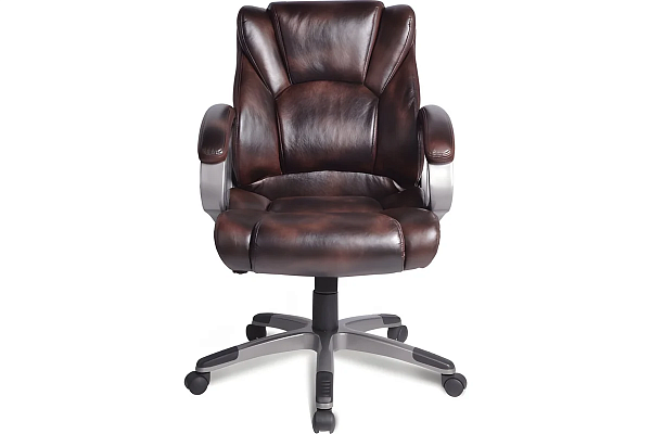 Кресло офисное BRABIX "Eldorado EX-504", экокожа, коричневое