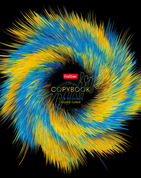 Тетрадь 80 л. кл. "Головокружение" на скобе глянц. ламин. серия