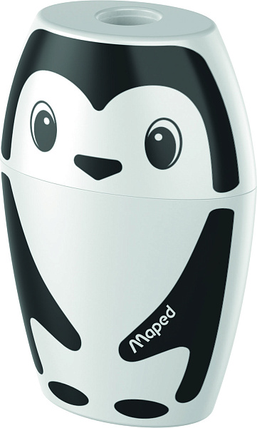 Точилка 1 отв. Maped SHAKKY с контейнером, декориров. ассорти, в дисплее 