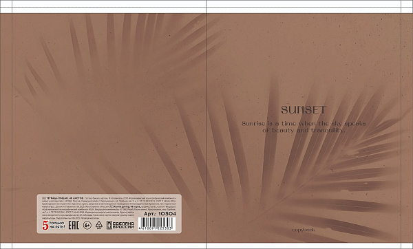 Тетрадь 48 листов, клетка, обложка мелованный картон, блок офсет, 5 видов микс